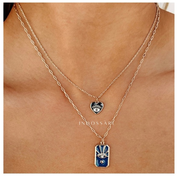 Evil Eye 🧿 Tarot Card Layered Necklace 💫 - Picture 12 of 12